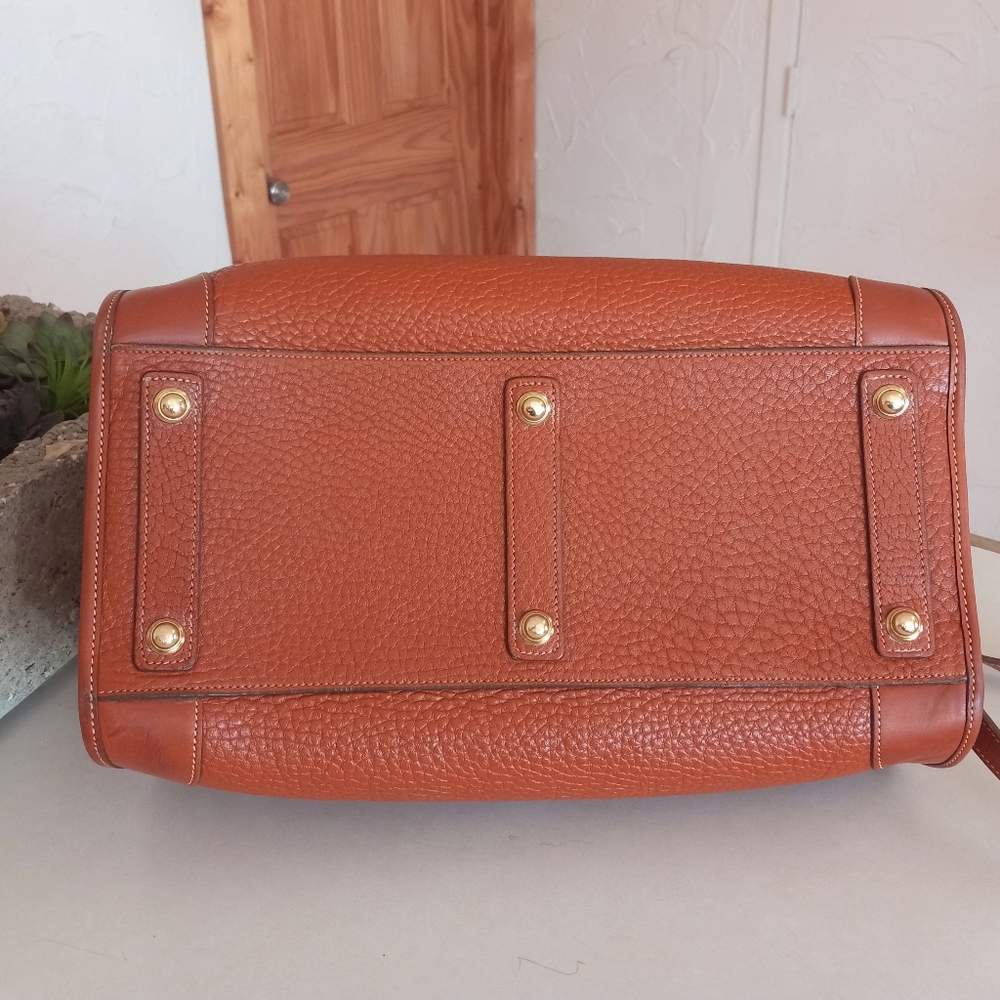 Dooney & Bourke Gladstone, 1989 "Solid British Tan" Pre-date Tag - Picture 11 of 16